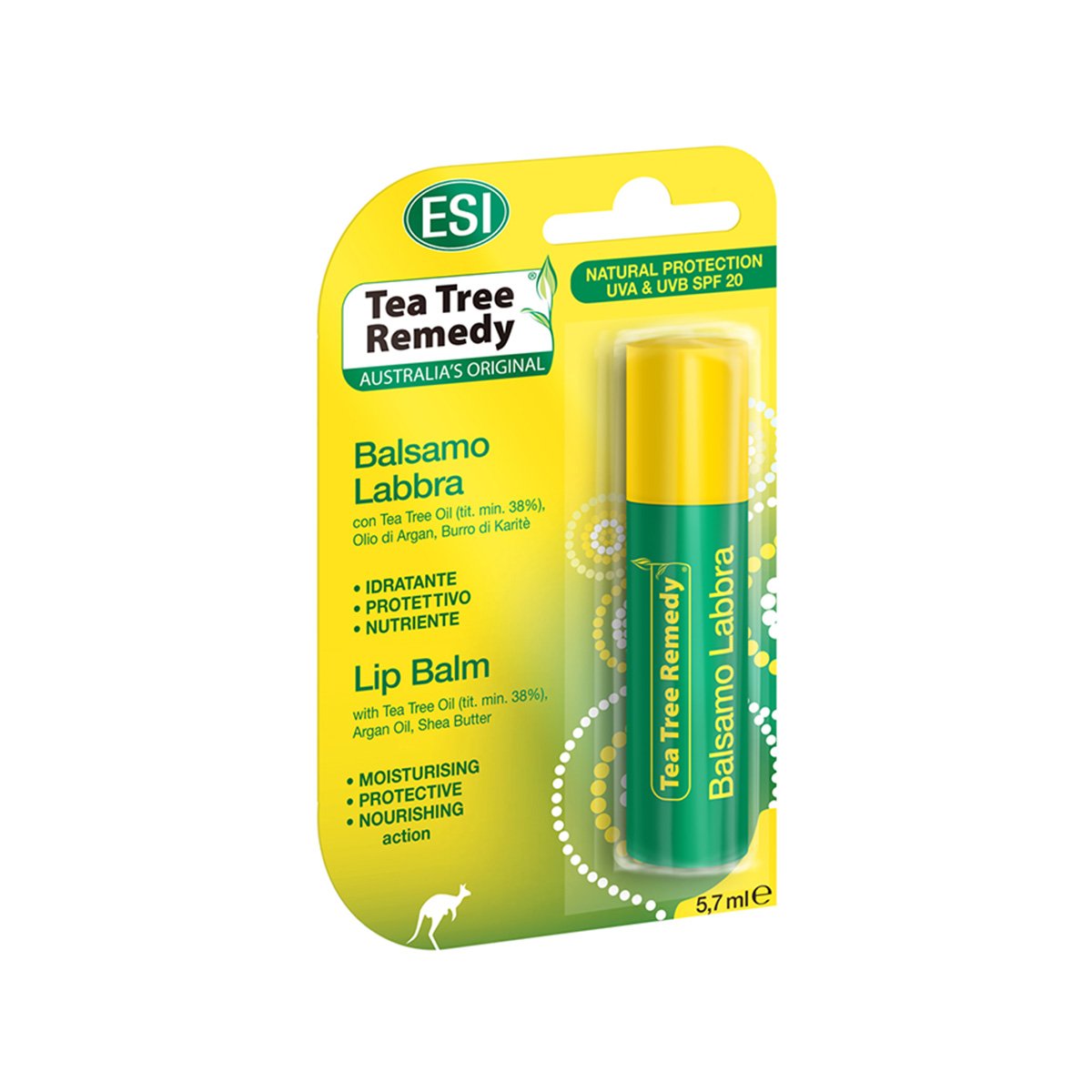 Esi – Balsam për buzët me Tea Tree oil