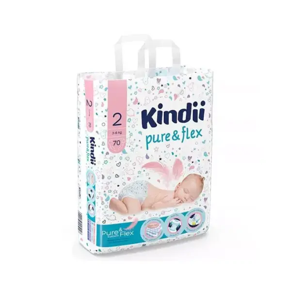 Harper Kindii Mini Baby Diapers 70 Pcs Size 2 (3-6Kg)