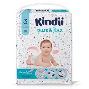 Harper Kindii Baby Diapers 60 Pcs Size 3 (4-9Kg)