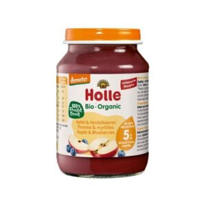 holle-apple-blueberries-500x500-1.jpg Holle – Pure me mollë dhe boronicë (4m+)