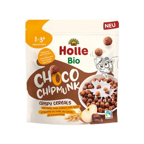 Holle – Crispy Cereals Choco Chipmunk (1 vjeç+)