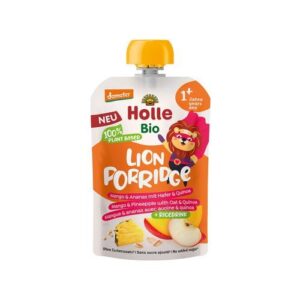 Holle – Lion Porridge, pure me mango, ananas, tërshërë dhe kuinoa (12m+)