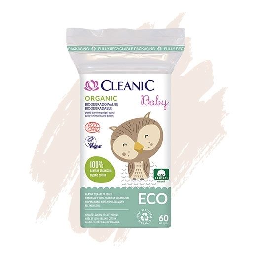 Harper Cotton Pads For Babies Cleanic Baby Eco 60 Pcs