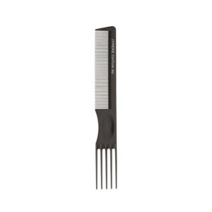 Janeke - Professional Comb With Pick, Black Color, 20,5Cm