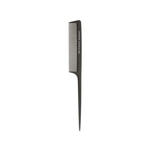 Janeke - Professional Long Tail Comb, Black Color, 21Cm