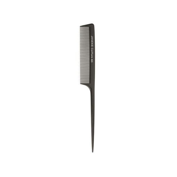 Janeke - Professional Long Tail Comb, Black Color, 21Cm