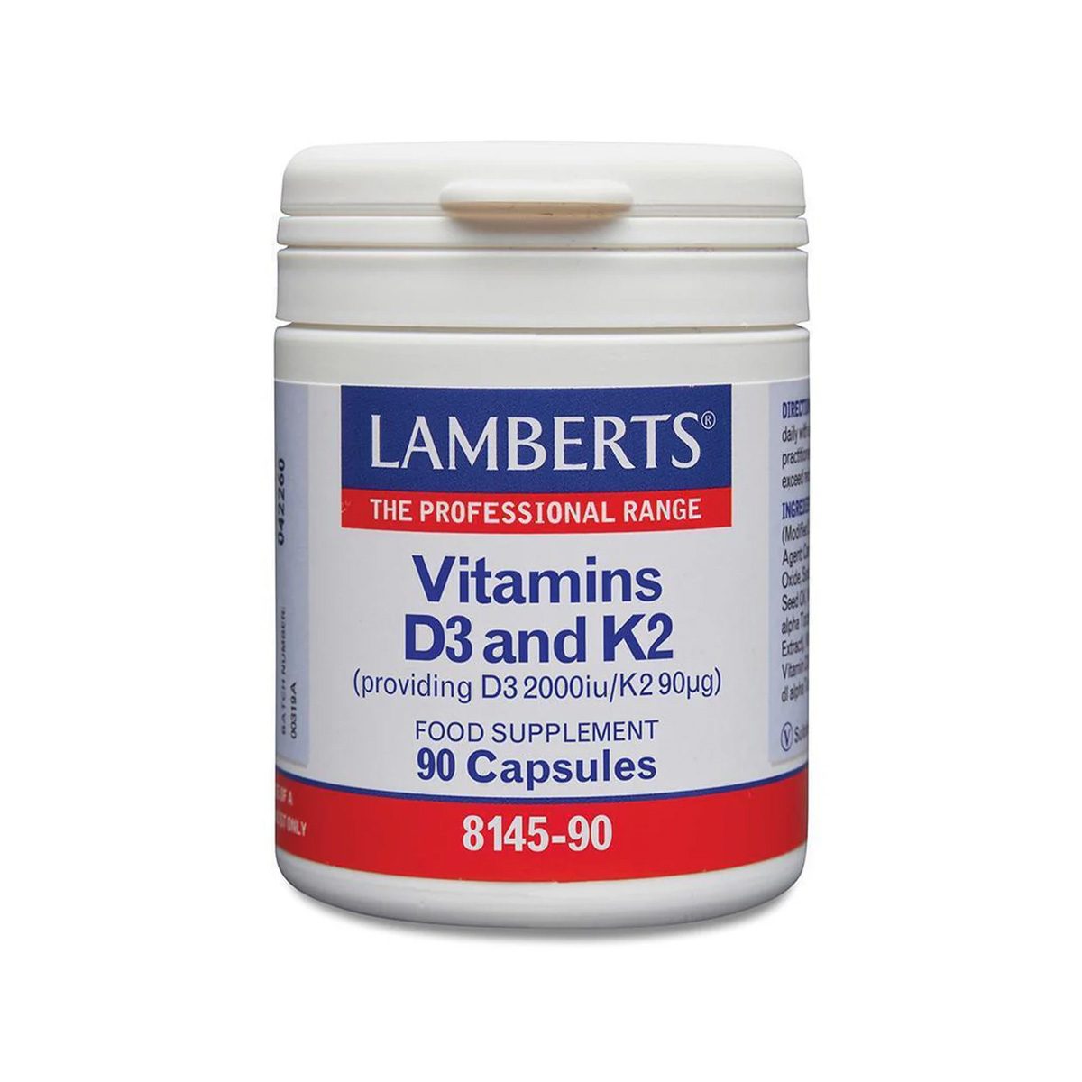 Lamberts – Vitamins D3 2000 IU & K2