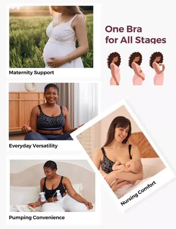 Momcozy – YN12 4-in-1 Hands-Free Pumping Bra