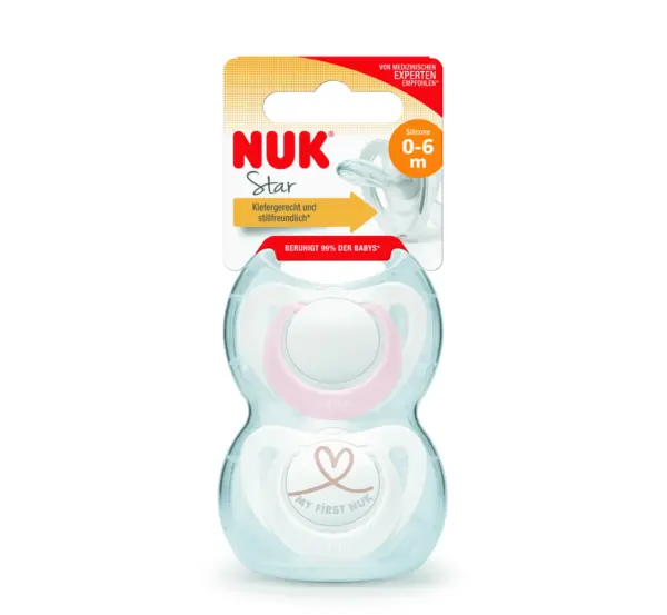 NUK Biberon Rrens Latex STAR *2PCS