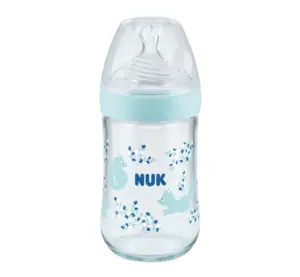 NUK Shishe Qelqi Nature Sense Silikon (0-6 muajsh)