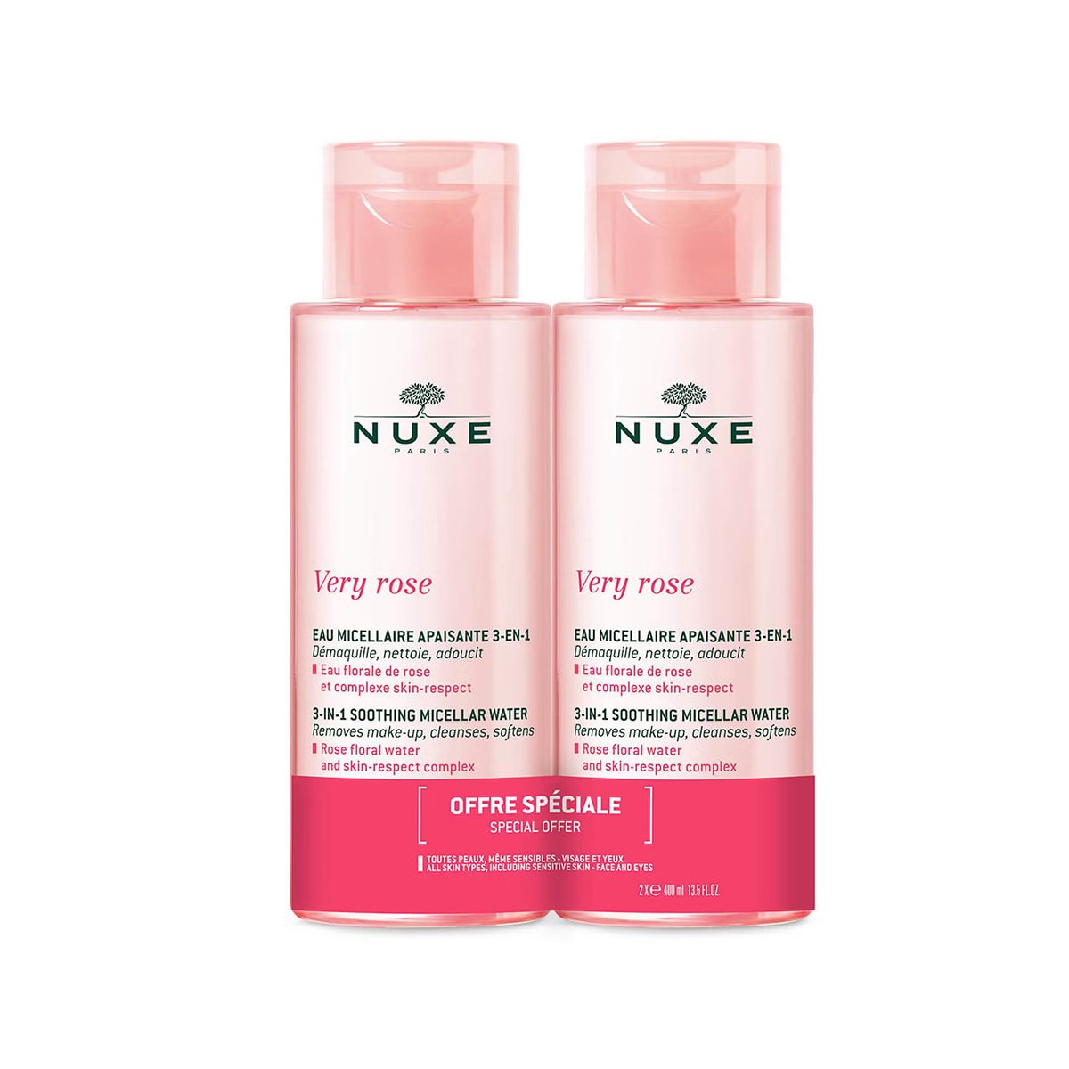 Nuxe – Very Rose Ujë Micelar Duo Kit