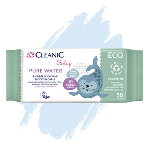 Harper Cleanic Baby Eco Pure Water Infants And Baby Wet Wipes 50 Pcs