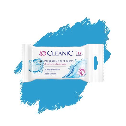 Harper Hygienics Refreshing Wet Wipes Cleanic Antibacterial 15 Pcs