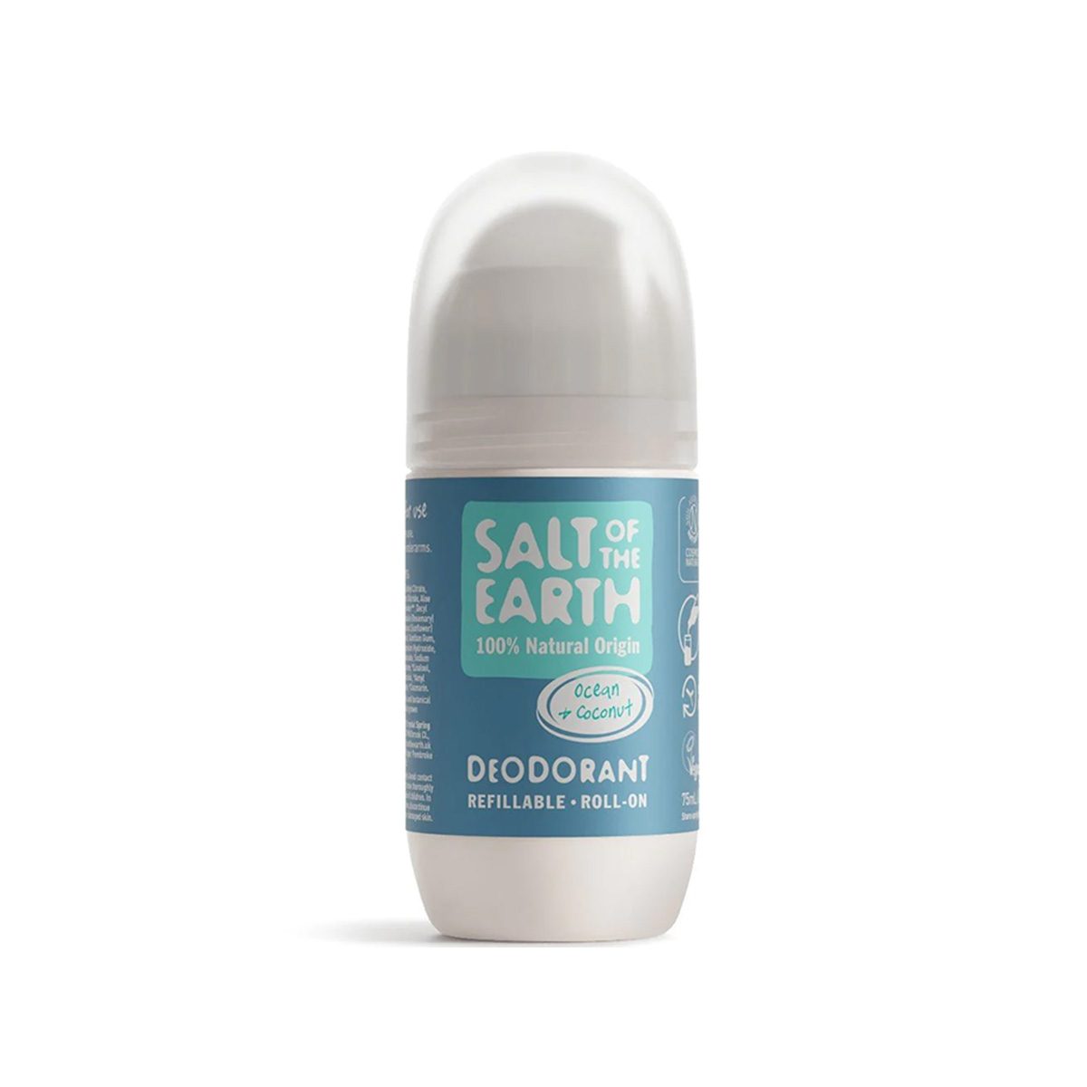 Salt of the Earth – Ocean & Coconut Natural Refillable Roll-On Deodorant