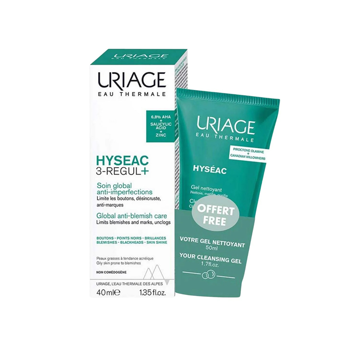 Uriage – Hyseac 3-Regul + Hyseac Gel Set