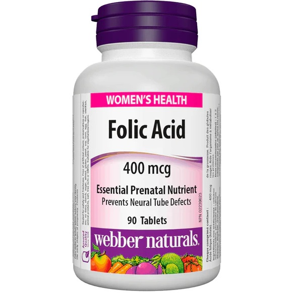 Webber Naturals - Folic Acid 400 mcg